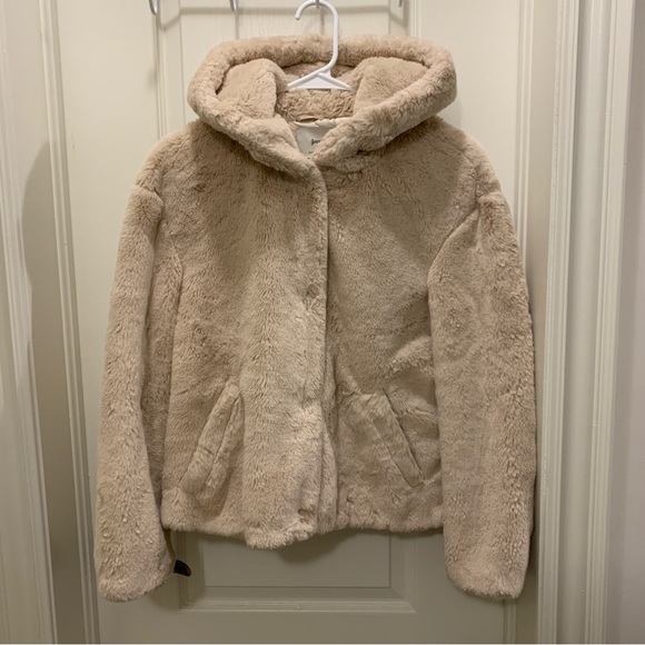 stradivarius faux fur jacket - Picture 1 of 6